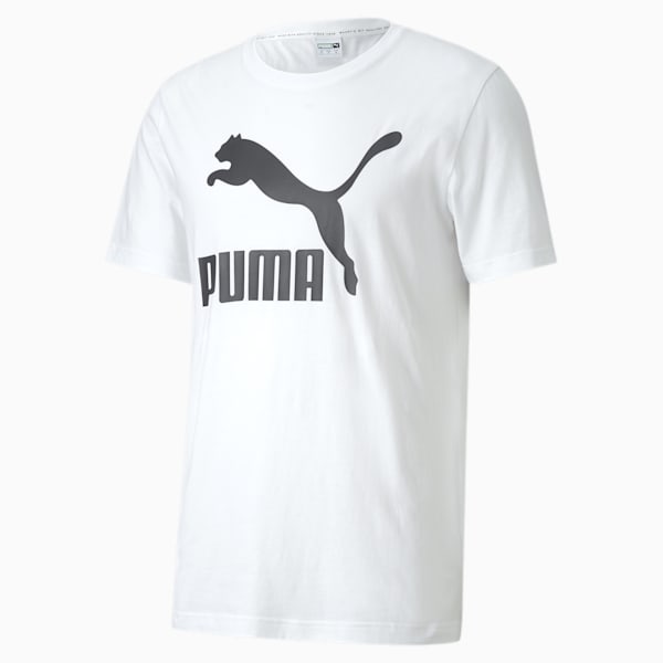 Classics Logo Men's Crew Neck T-Shirt, Puma White, extralarge-AUS