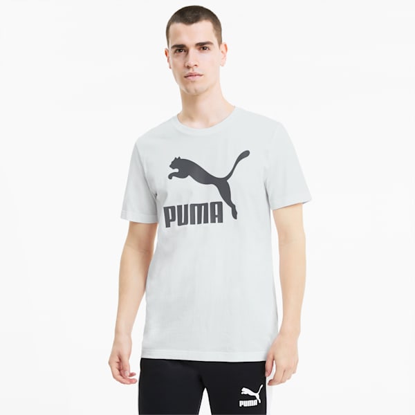 Classics Logo Men's Crew Neck T-Shirt, Puma White, extralarge-IND
