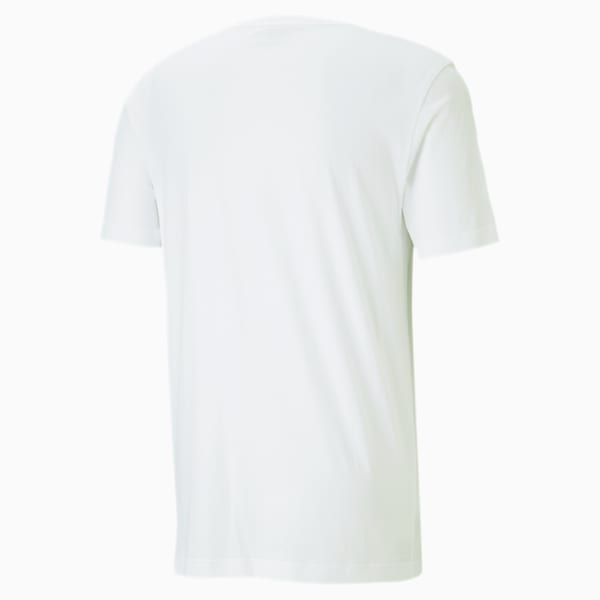 Classics Men's Logo Tee, Puma White-Puma black, extralarge