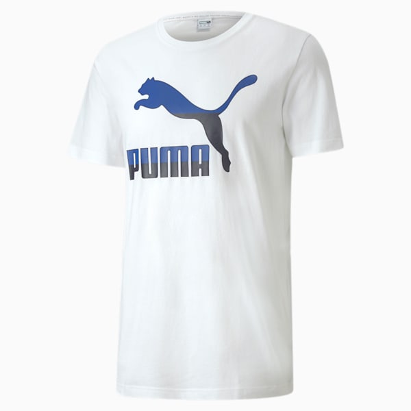 Classics Men's Logo Tee, Puma White-Puma black, extralarge
