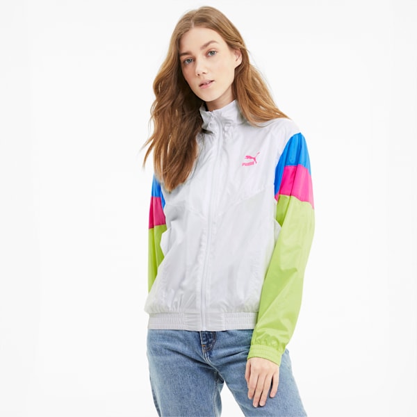 Puma track jacket white top
