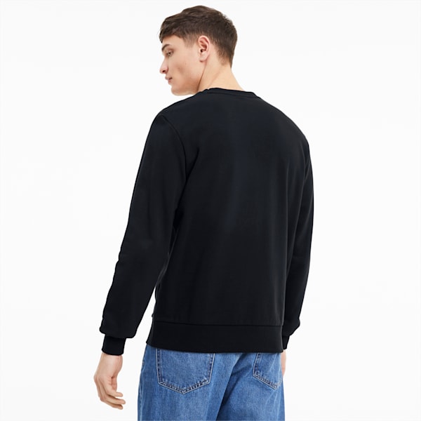 Classics Men's Graphic Crewneck Sweatshirt, Puma Black-Puma White, extralarge