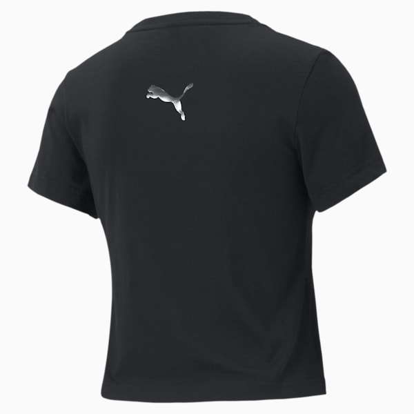 Evide Graphic Short Sleeve Women's Crew  T-Shirt, Puma Black