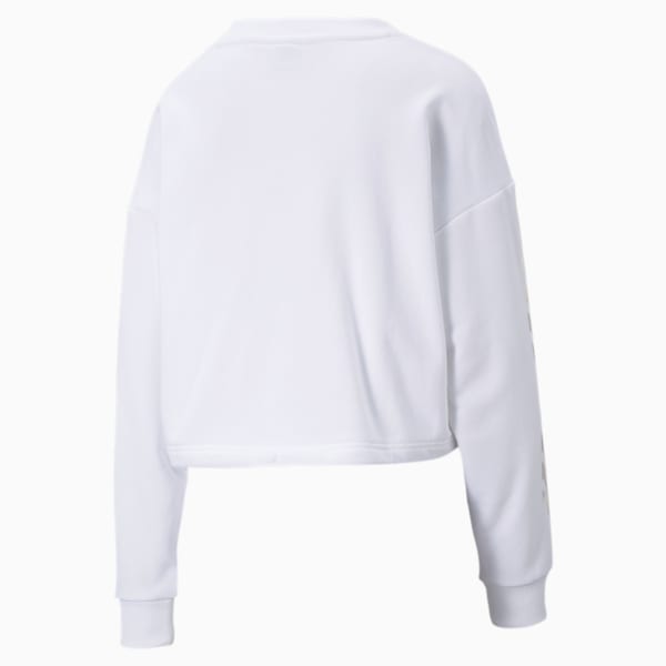 Evide Crew Neck Women's Sweater, Puma White, extralarge