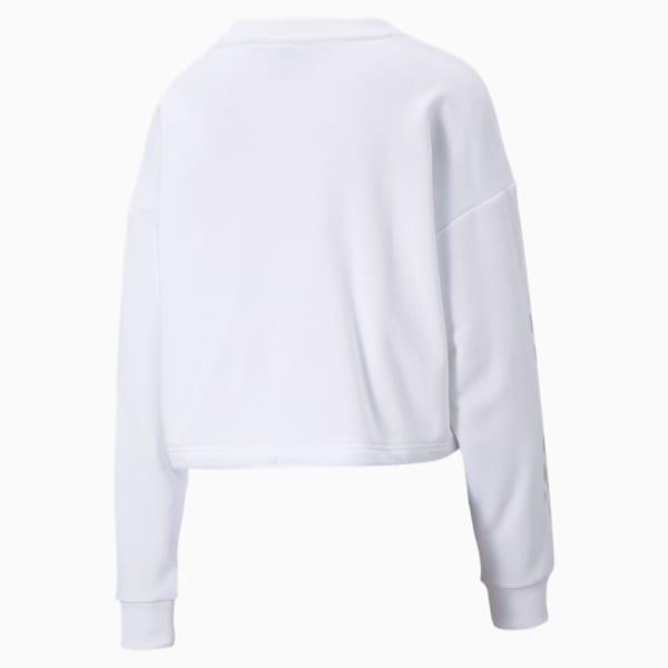 Evide Women's Crewneck Sweatshirt, Puma White, extralarge