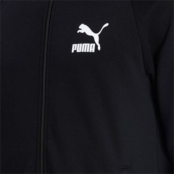 Classics Graphic Printed Men's Jacket, Puma Black-White wording AOP, extralarge-IND