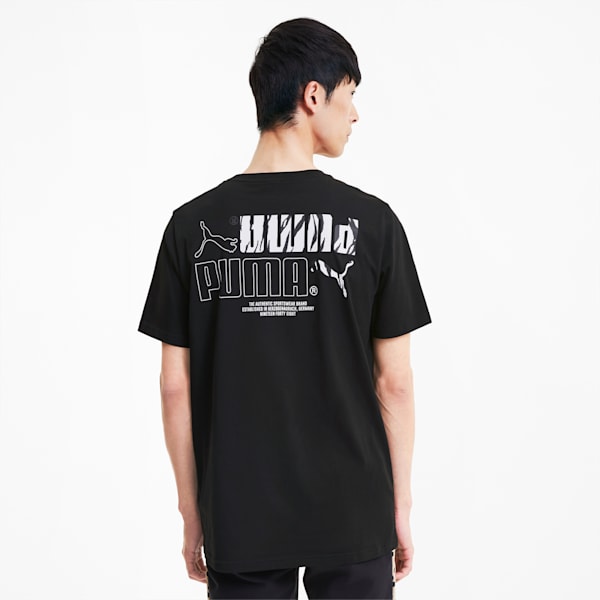 Classics Graphic Men's Logo Tee, Puma Black, extralarge