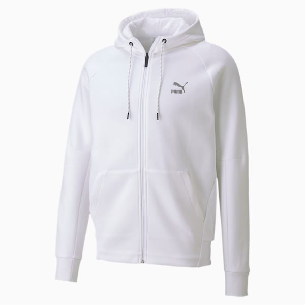 Classics Tech Men's Full Zip Hoodie, Puma White, extralarge