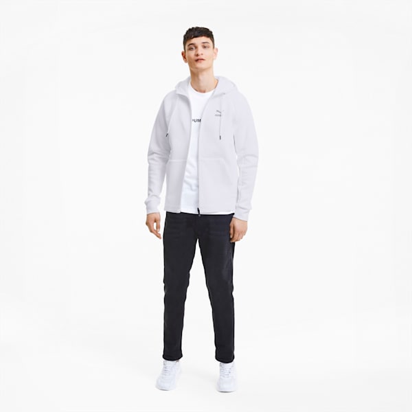 Classics Tech Men's Full Zip Hoodie, Puma White, extralarge