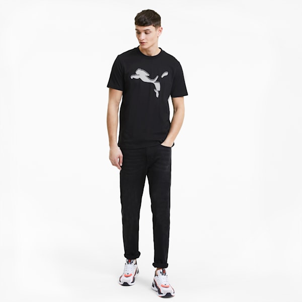 Avenir Men's Graphic Tee, Puma Black-Puma White, extralarge