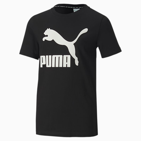 Classics Kid's Crew Neck T-Shirt, Puma Black, extralarge-IND