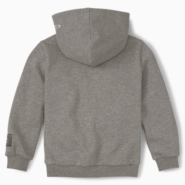 PUMA x SEGA Boys' Hoodie, Medium Gray Heather, extralarge