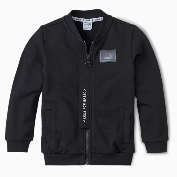 PUMA x SEGA Kids' Bomber Jacket, Puma Black, extralarge