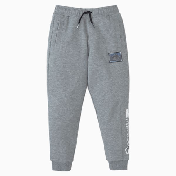 PUMA x SEGA Boys' Sweatpants, Medium Gray Heather, extralarge
