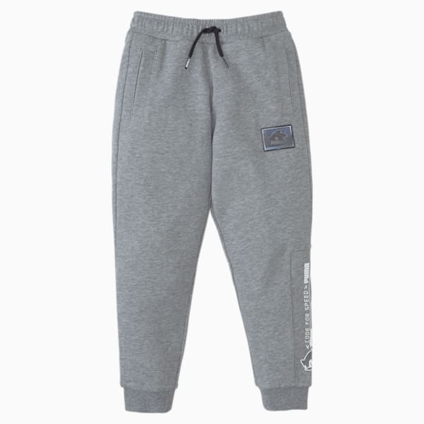PUMA x SEGA Kids' Sweatpants, Medium Gray Heather, extralarge
