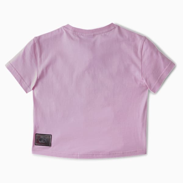 PUMA x SEGA Kids' Graphic Crew Neck T-Shirt, Pale Pink, extralarge-AUS