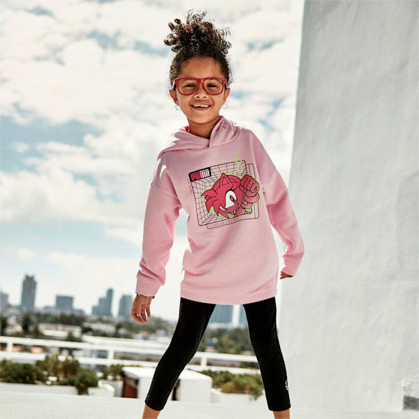 PUMA x SEGA Girls' Hoodie, Pale Pink, extralarge