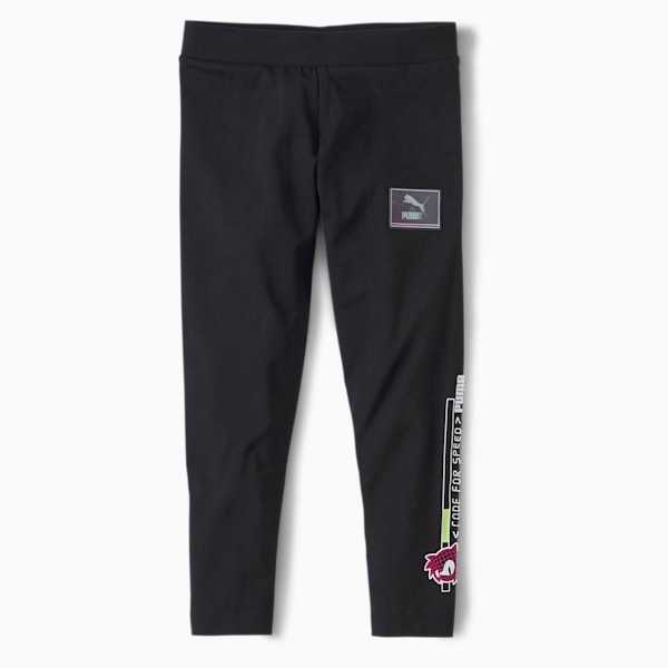 PUMA x SEGA Girls' Leggings, Puma Black, extralarge