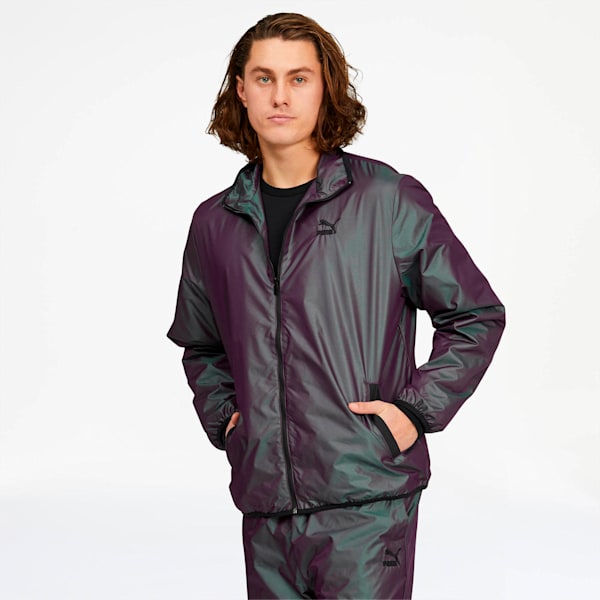 Mens discount iridescent jacket