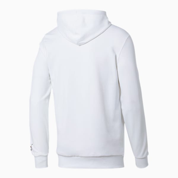 Iridescent Men's Hoodie, Puma White-Black, extralarge