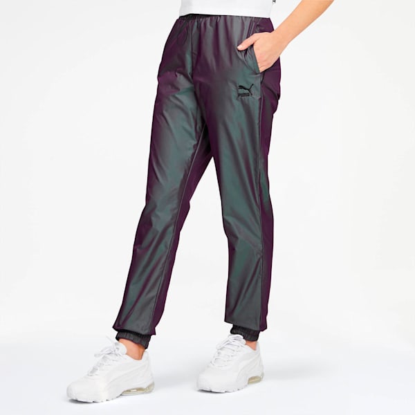 Puma iridescent track pants clearance