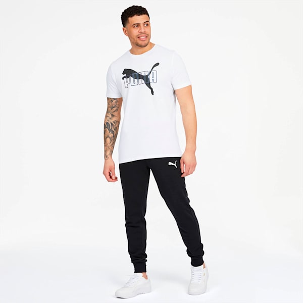 Iridescent Men's Graphic Tee, Puma White-Black, extralarge