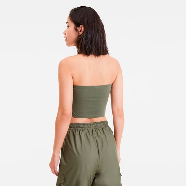 Classics Women's Bandeau Top, Deep Lichen Green, extralarge