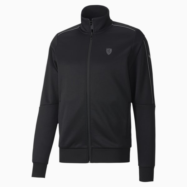 Ferrari Style T7 Men's Track Jacket, Puma Black, extralarge-IND