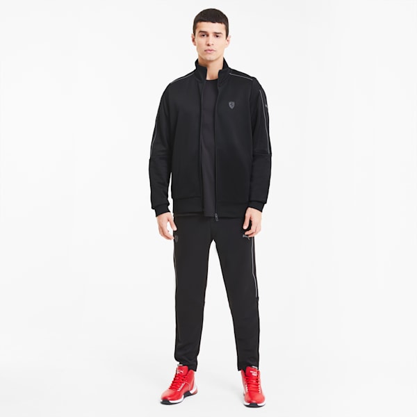 Ferrari Style T7 Men's Track Jacket, Puma Black, extralarge-IND