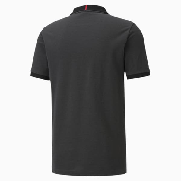 Scuderia Ferrari Style 2-Tone Men's Polo Shirt, Puma Black