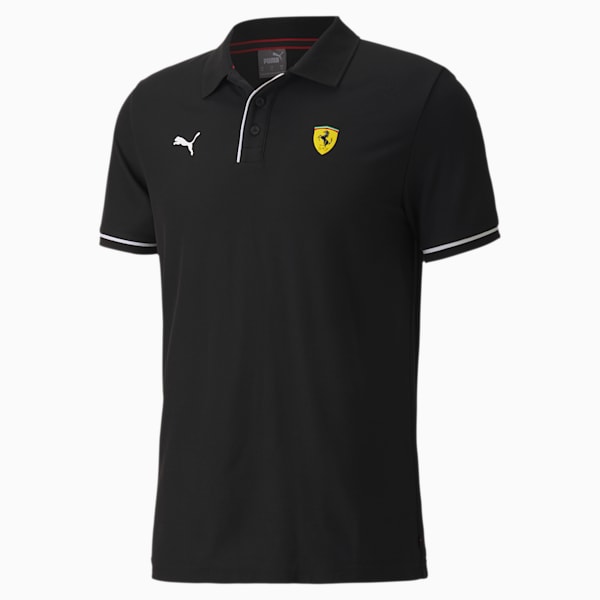 Scuderia Ferrari Race Men's Polo, Puma Black, extralarge