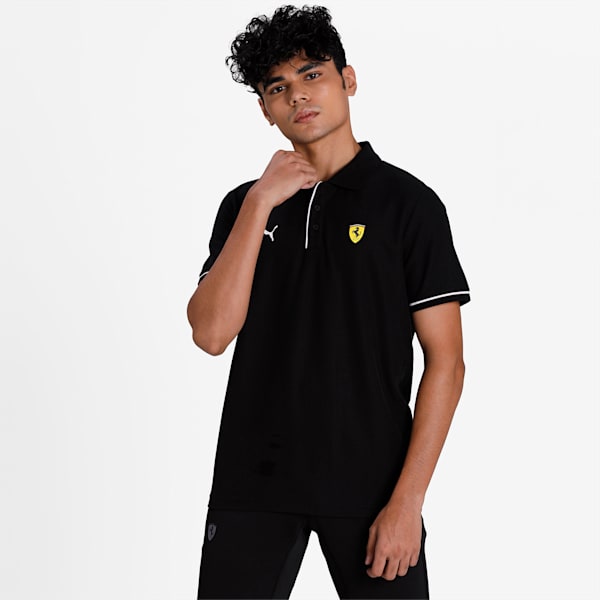 Scuderia Ferrari Race Men's Polo, Puma Black, extralarge