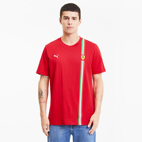 Scuderia Ferrari Race Men's Graphic Tee, Rosso Corsa, extralarge