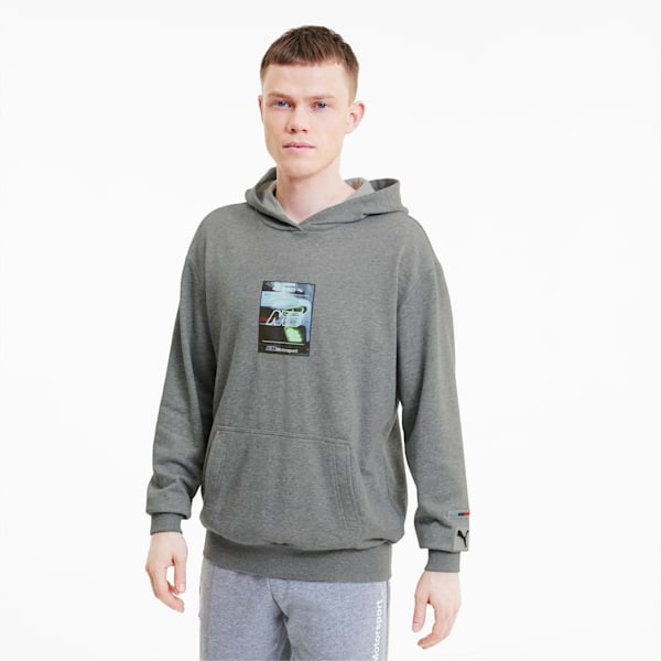 BMW M Motorsport Street Men's Hoodie, Medium Gray Heather