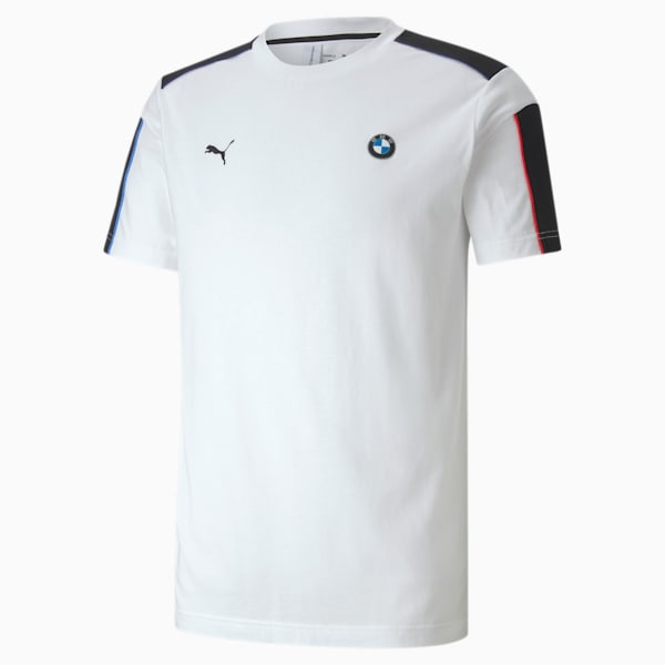 BMW M Motorsport T7 Men's T-Shirt, Puma White, extralarge-IND