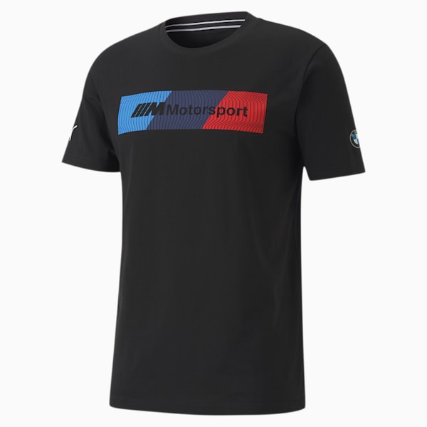 BMW M Motorsport Men's Logo Tee+, Puma Black, extralarge