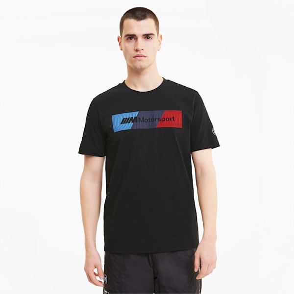 BMW M Motorsport Men's Logo Tee+, Puma Black, extralarge