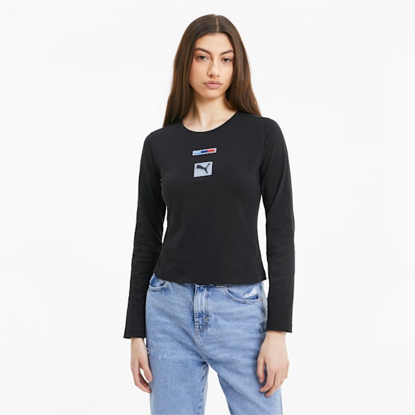 BMW M Motorsport Street Women's Tee, Puma Black, extralarge