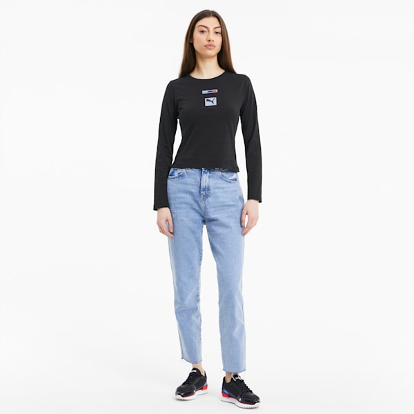 BMW M Motorsport Street Women's Tee, Puma Black, extralarge