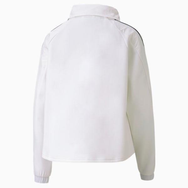 BMW Motorsport Relaxed Fit Women's Sweat Jacket, Puma White, extralarge-IND