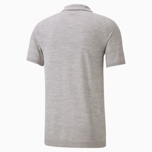 Mercedes RCT evoKNIT Men's Polo Shirt, Mercedes Team Silver Heather, extralarge-IND