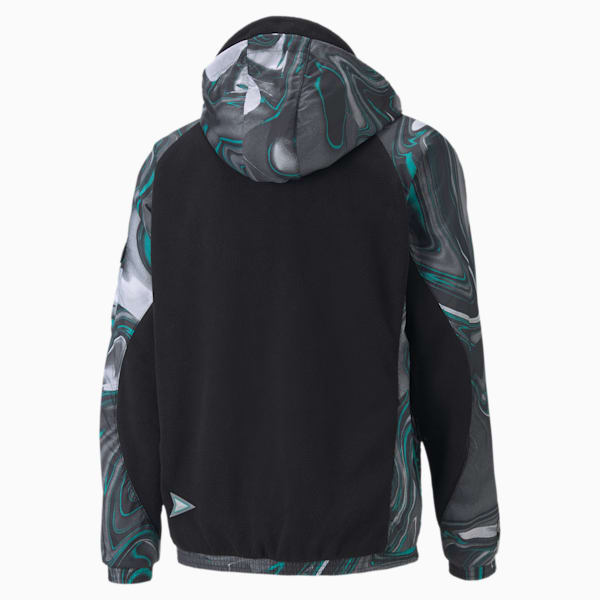 Mercedes-AMG Petronas Street Men's Hooded Jacket, Puma Black, extralarge