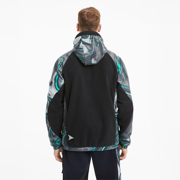 Mercedes-AMG Petronas Street Men's Hooded Jacket, Puma Black, extralarge