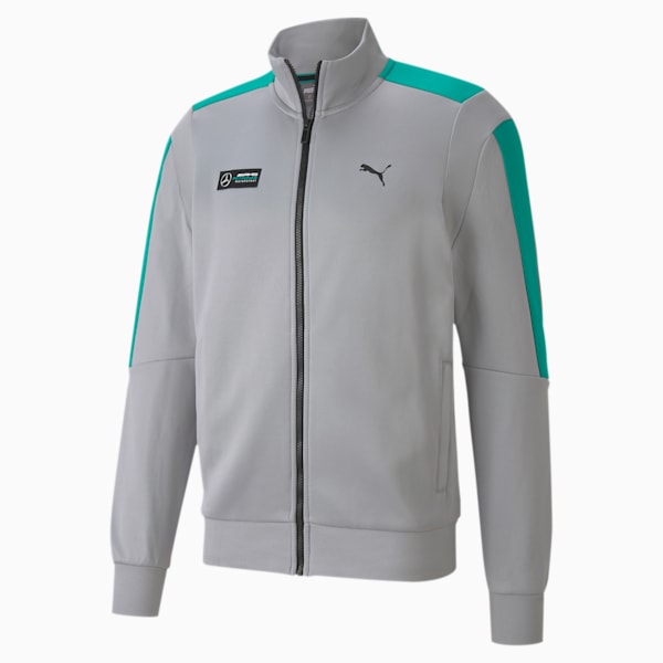 Mercedes-AMG Petronas Men's T7 Track Jacket, Mercedes Team Silver, extralarge