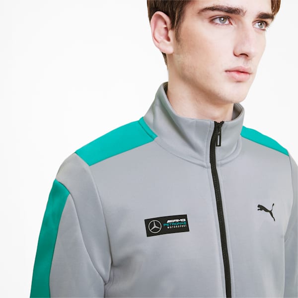 Mercedes-AMG Petronas Men's T7 Track Jacket, Mercedes Team Silver, extralarge