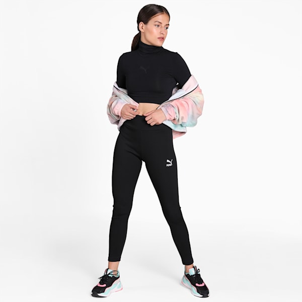 Evide Long Sleeve Women's Crop Top, Puma Black, extralarge-IND