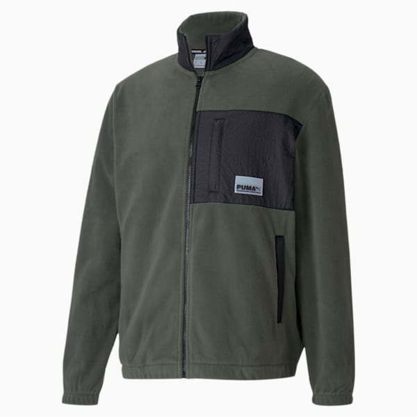 Avenir Hybrid Men's Track Jacket, Thyme, extralarge