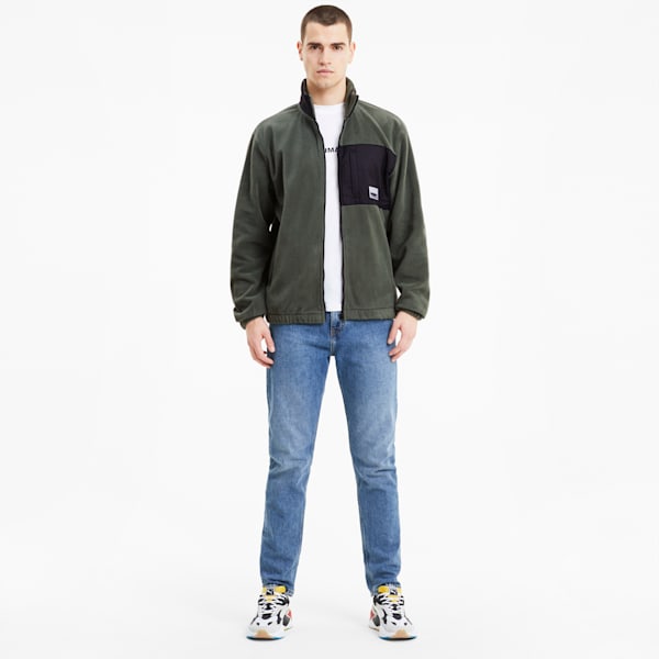 Avenir Hybrid Men's Track Jacket, Thyme, extralarge