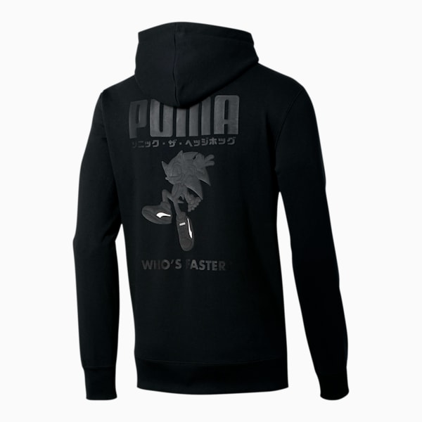 PUMA x SONIC Men's Hoodie, Puma Black, extralarge