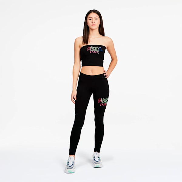 PUMA Sport Bandeau, Cotton Black, extralarge